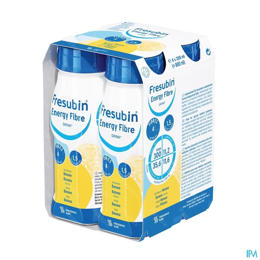 Fresubin Energy Fibre Drink 200ml Banane/banaan
