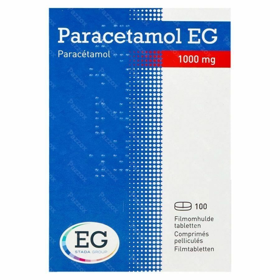 Paracetamol EG Forte 1G Comp Pell 100X1000Mg Pot