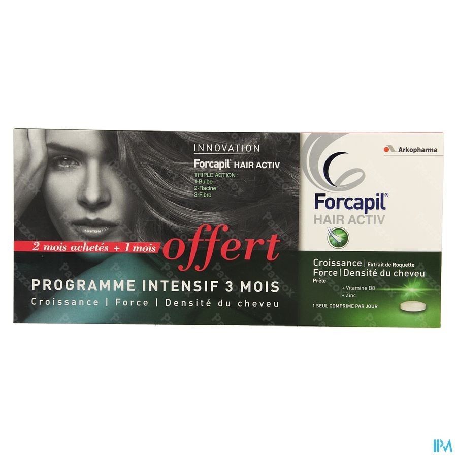 Forcapil Hair Activ Comp 3x30 Promo 3 Mois