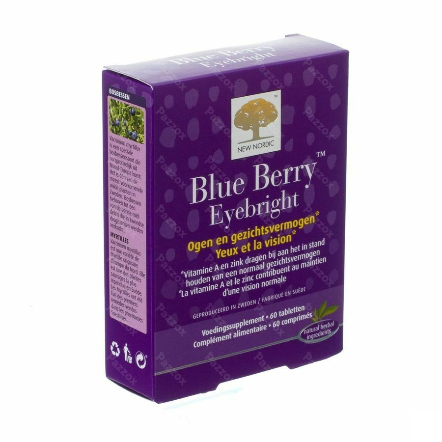 New Nordic Blue Berry Eyebright Comp 60