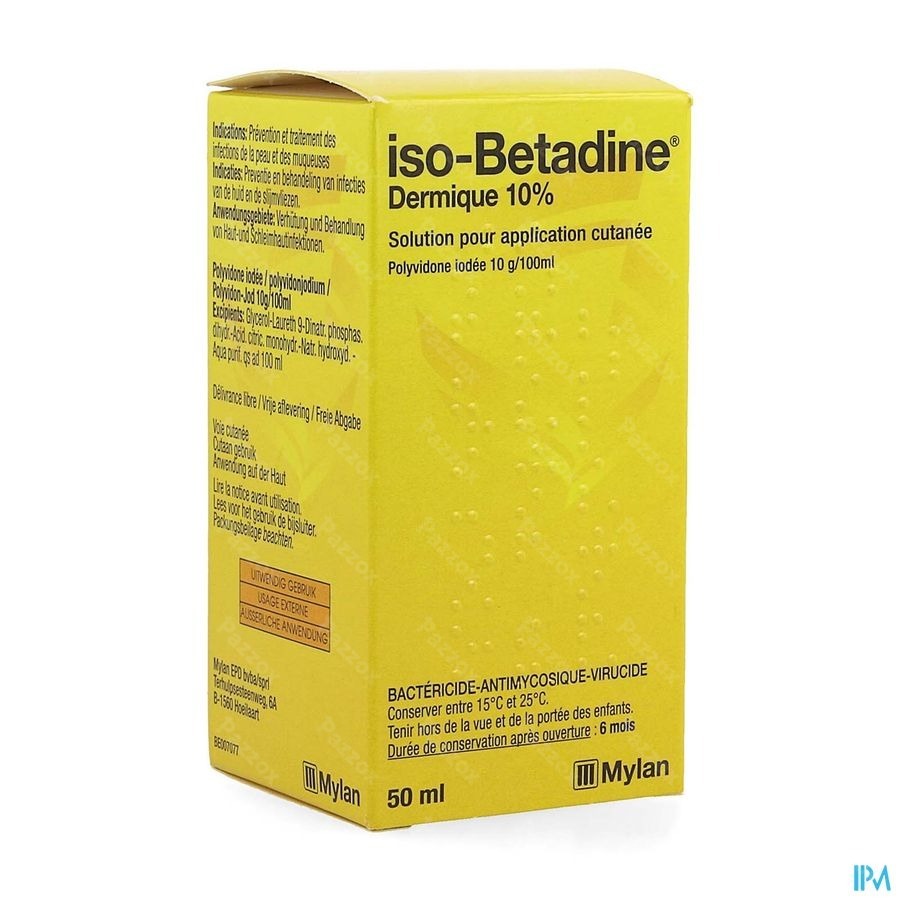 Iso-Betadine Dermicum 10% Solution 50ml