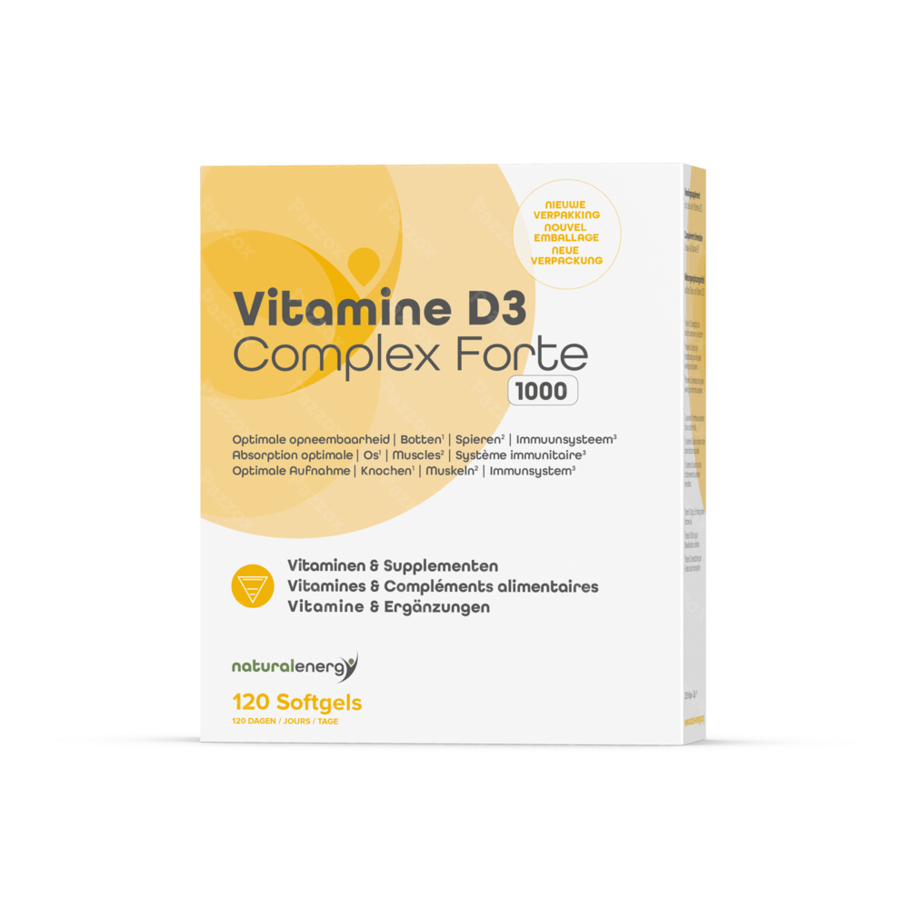 Natural Energy Vitamine D3 Complex Forte 1000 IU 120 Parels