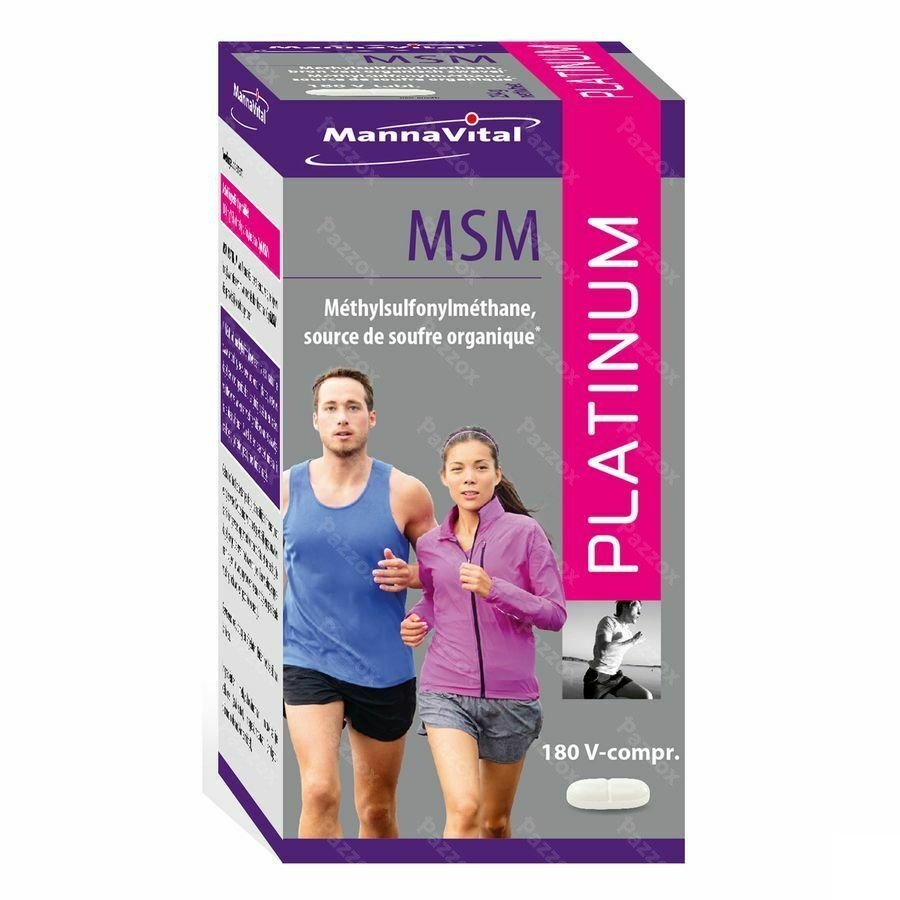 Mannavital MSM Platinum 180 Comprimés