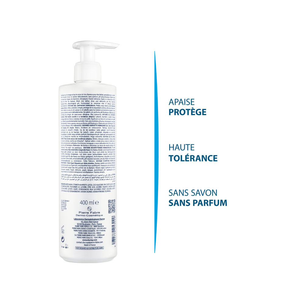 Ducray Dexyane Gel Nettoyant Surgras 400ml