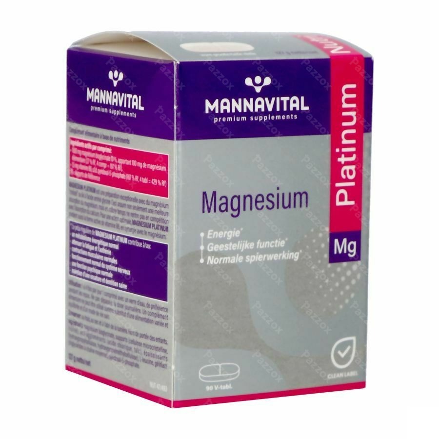 Mannavital Magnesium Platinum 90 Tabletten