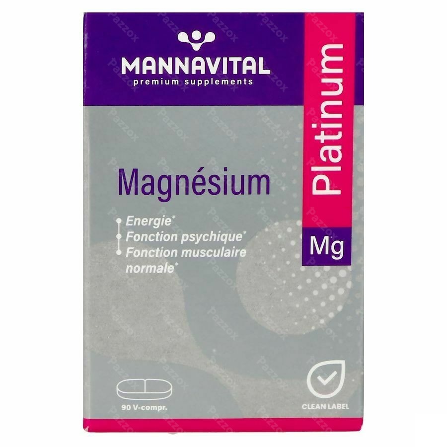 Mannavital Magnesium Platinum 90 Comprimés