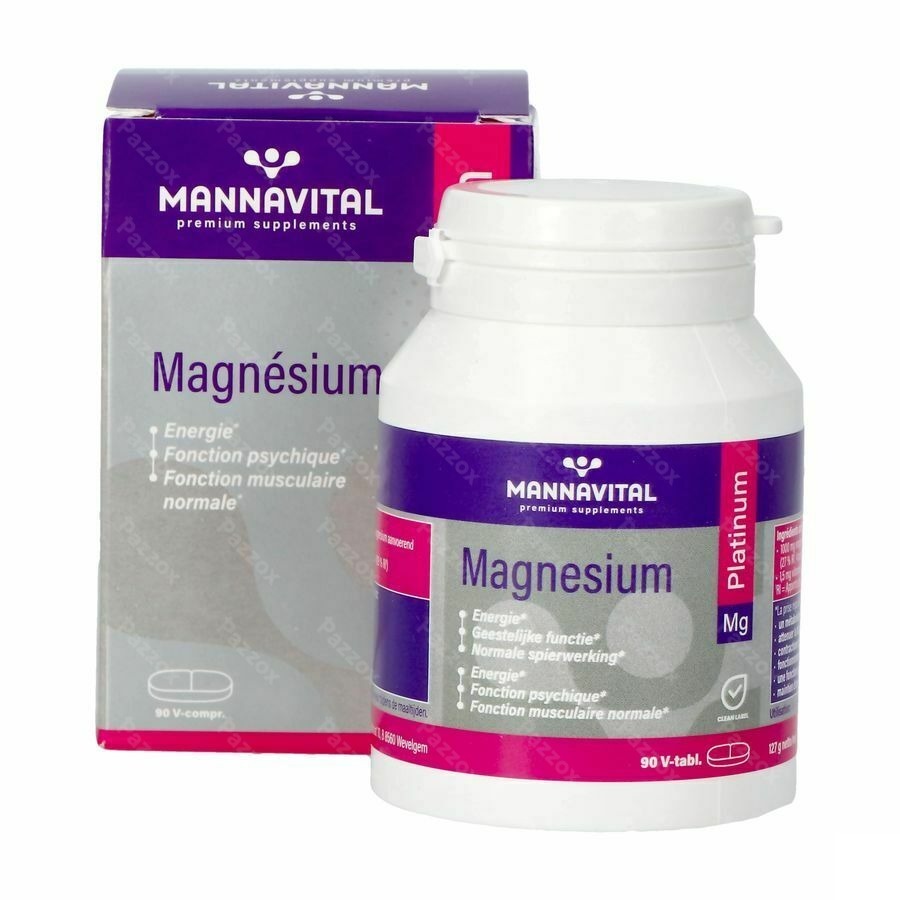 Mannavital Magnesium Platinum 90 Comprimés