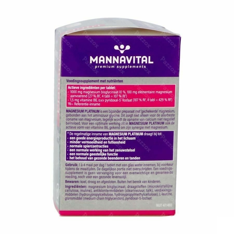 Mannavital Magnesium Platinum 90 Tabletten