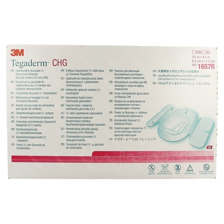 Tegaderm Chg Dressing 8,5cm X 11,5cm 1657r