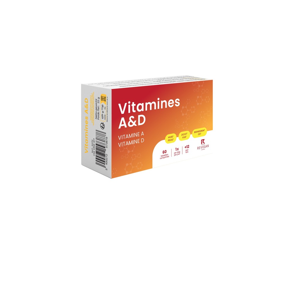 Revogan Nutritic Vitamines A & D Peau Vue Os 60 Comprimés 