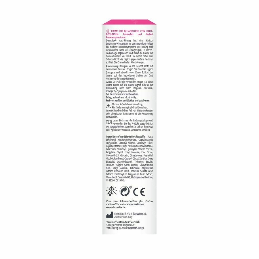 Dermalex Anti-Roodheid Crème 30g