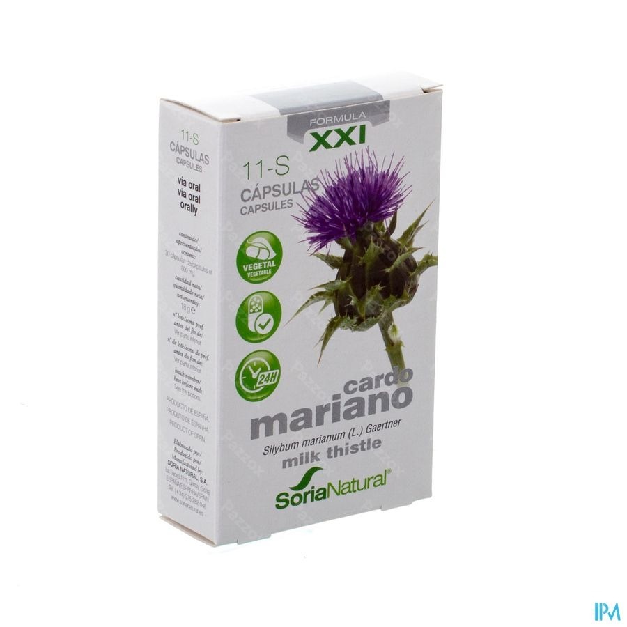 Soira Natural 11-s Silybum Marianum Xxi 300mg 30 Capsules