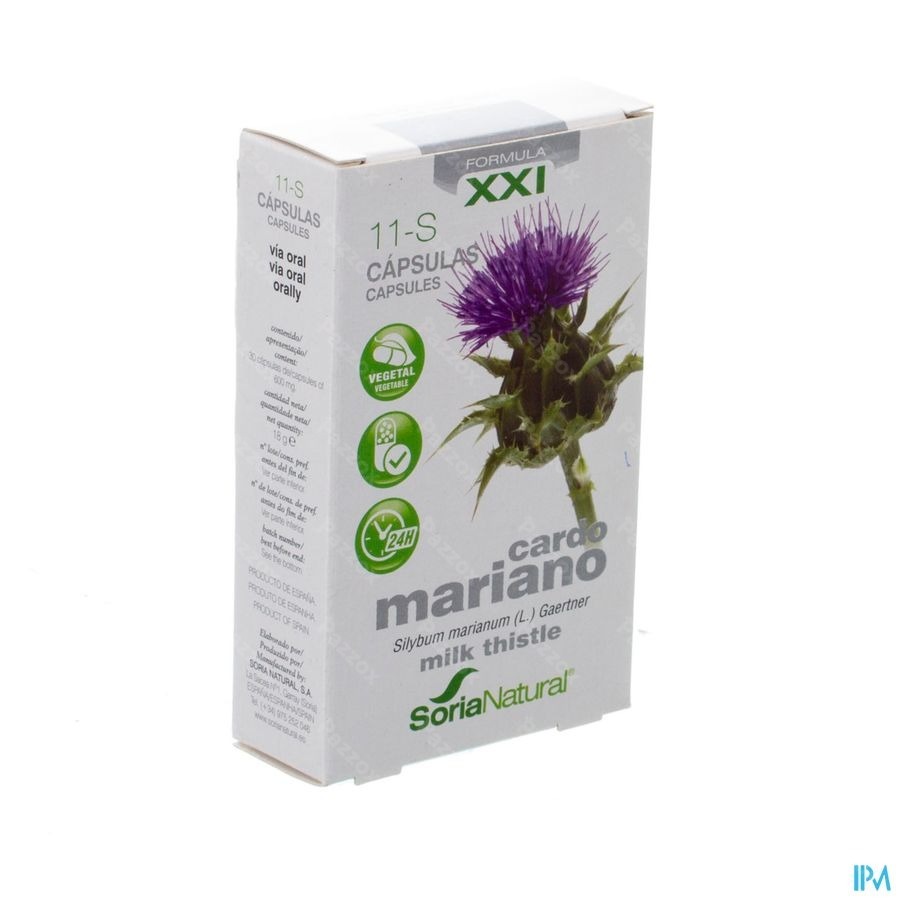 Soira Natural 11-s Silybum Marianum Xxi 300mg 30 Capsules