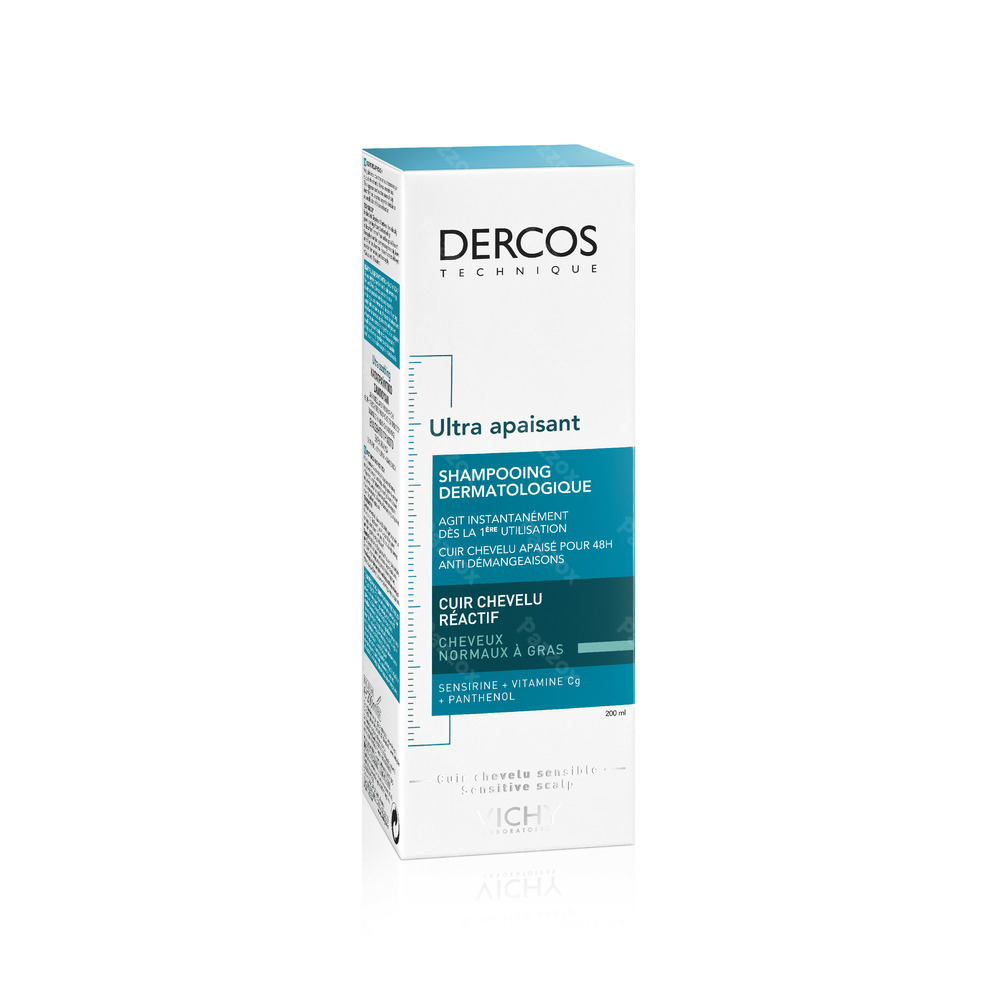 Vichy Dercos Dermo Apaisant Cheveux Gras Shampooing 200ml