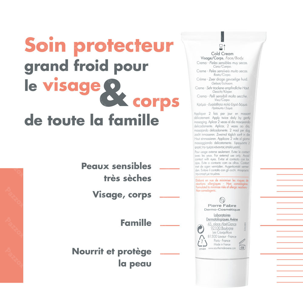 Avene Cold Cream Creme Nf 100ml