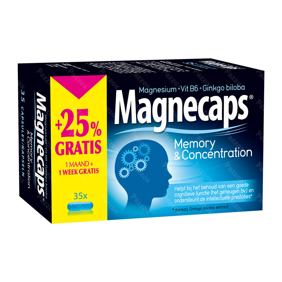 Magnecaps Memory En Concentration 35 Caps Promo