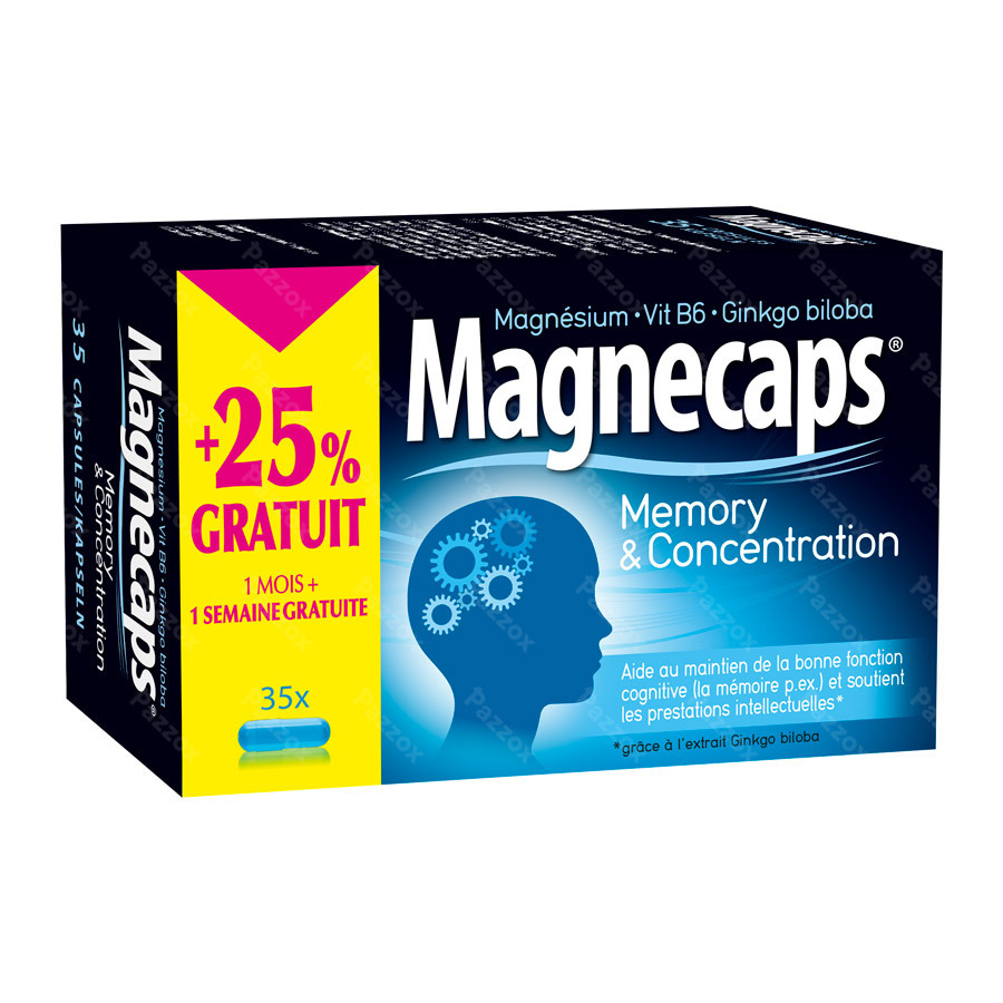 Magnecaps Memory Et Concentration 35 Caps Promo