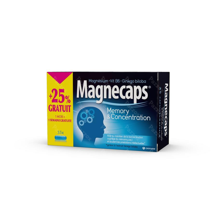 Magnecaps Memory Et Concentration 35 Caps Promo