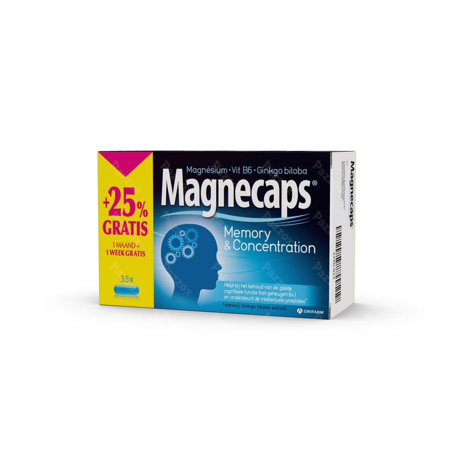 Magnecaps Memory En Concentration 35 Caps Promo