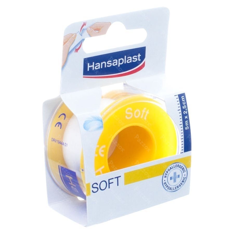 Hansaplast Soft Sparadrap 5m X 2,5cm
