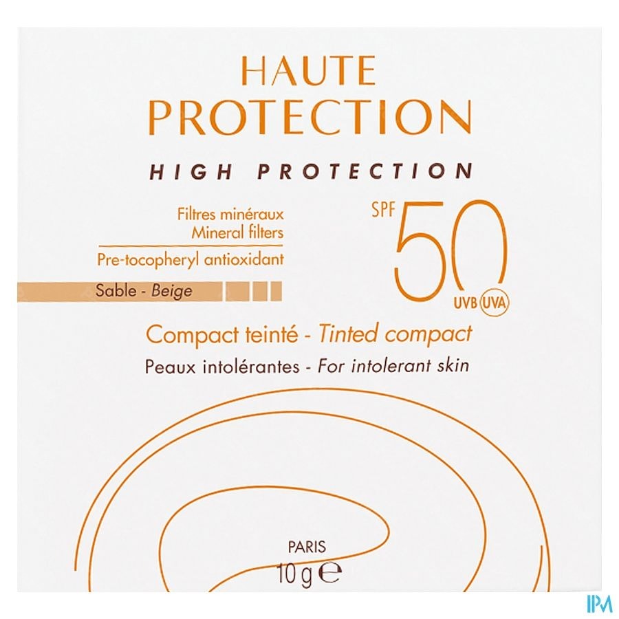 Avène Compact Getinte Zonnecrème SPF50+ Zand 10g