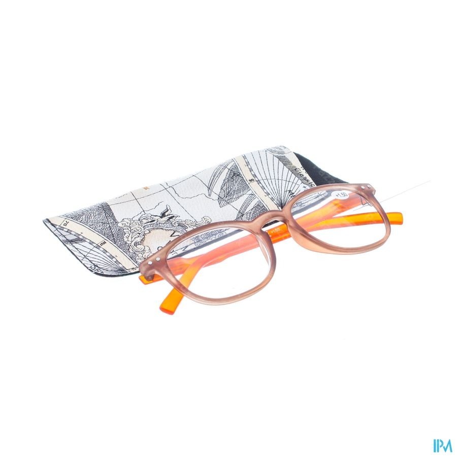 Pharmaglasses Lunettes Comp. +1.50 Brown/orange