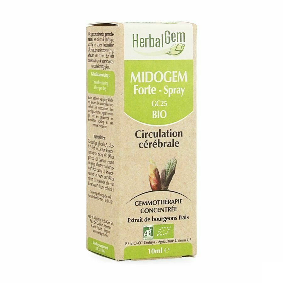 Herbalgem Midogem Forte Cplx Circul.cerebr.spr10ml