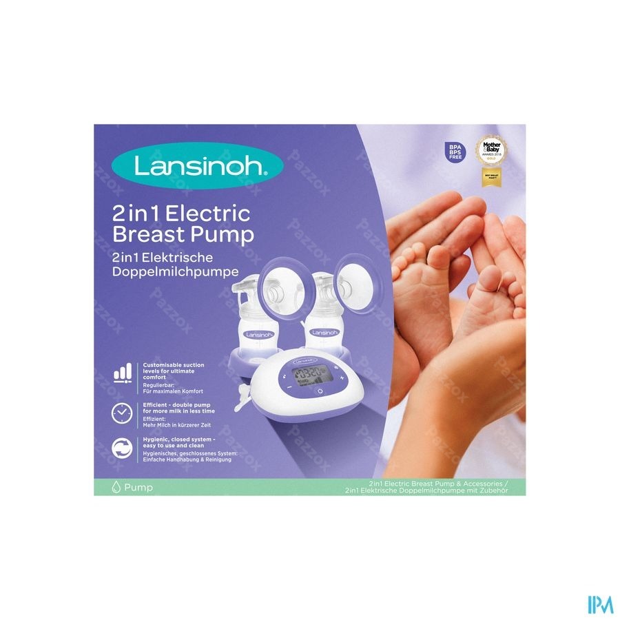 Lansinoh 2in1 Dubbele Elektrische Borstkolf