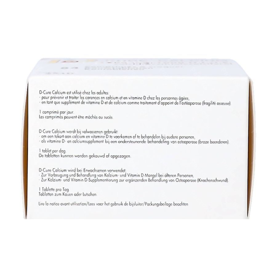 D-Cure Calcium 1000mg/1000ui 84 Kauwtabletten