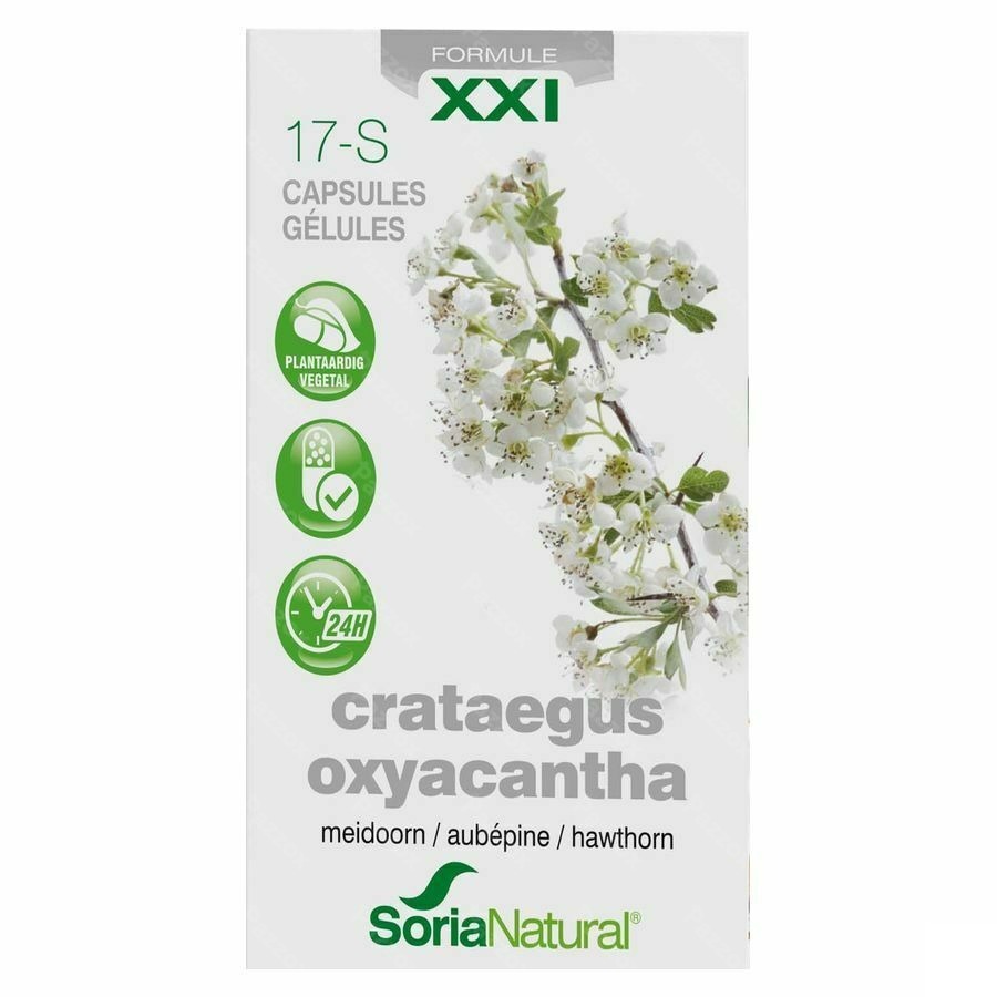 Soria 17-S Crataegus oxyacantha XXI Meidoorn 300mg 30 Capsules