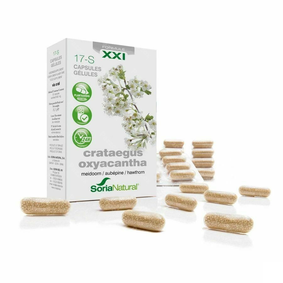 Soria 17-S Crataegus oxyacantha XXI Meidoorn 300mg 30 Capsules