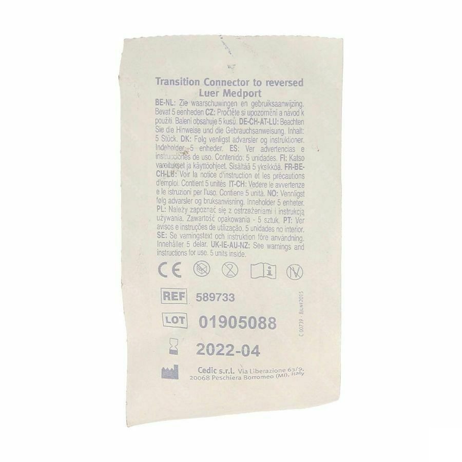 Connecteur Transition Sonde Luer