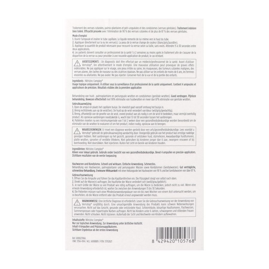 Isdin Verrutop Warts Solution Amp 4x0,1ml