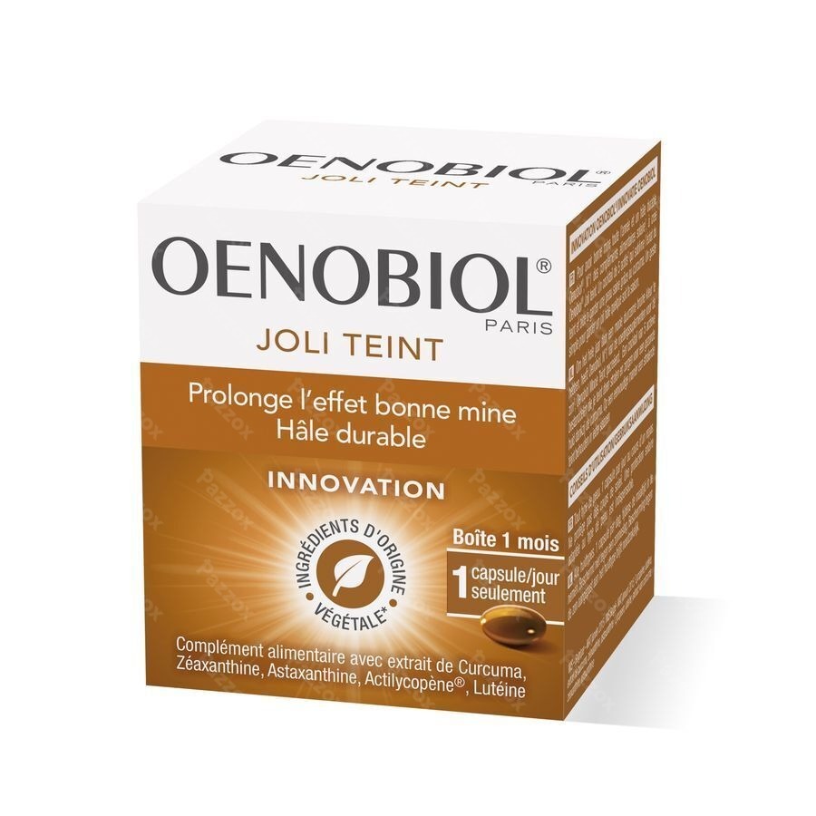 Oenobiol Joli Teint 30 Caps Pazzox Pharmacie En Ligne