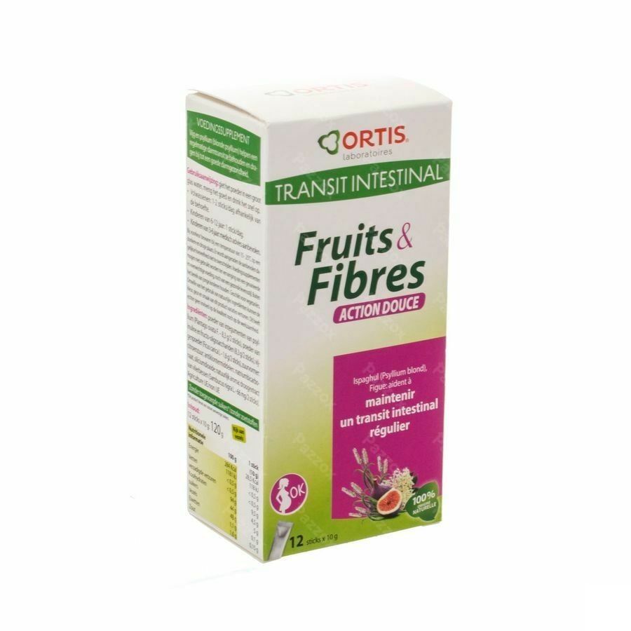 Ortis Fruits & Fibres Action Douce Stick 12x10g
