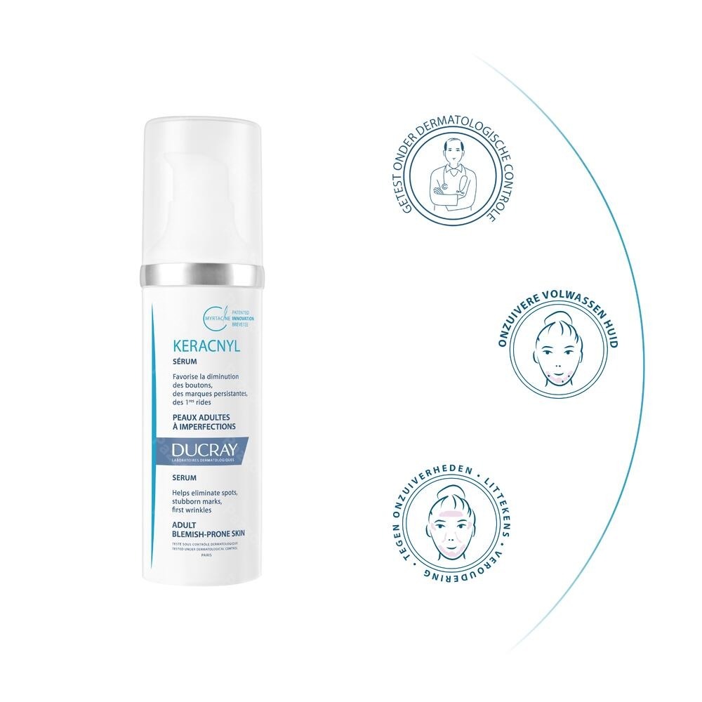 Ducray Keracnyl Serum Anti-Onzuiverheden Volwassen Huid 30ml