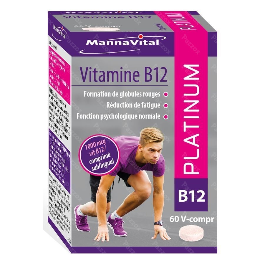 Mannavital Vitamine B12 Platinum V-comp 60