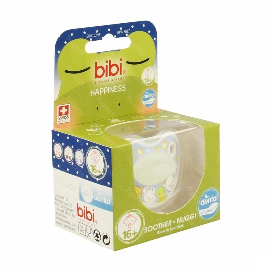 Bibi Sucette Dental Glow In The Dark +16m