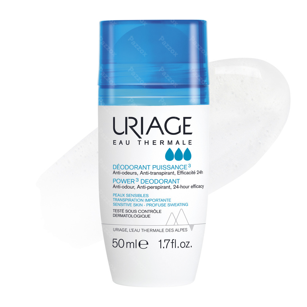 Uriage Power3 Deodorant 24u Roll On 50ml