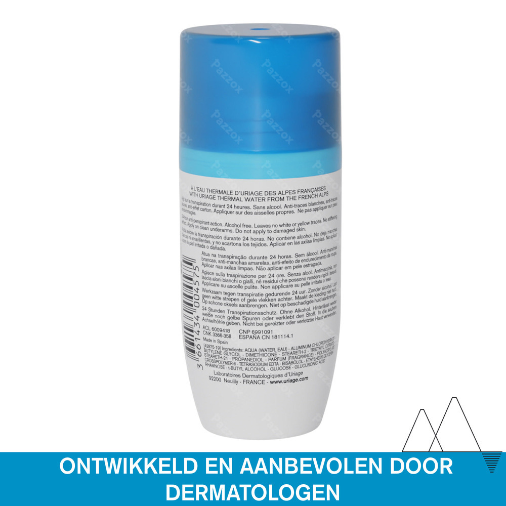 Uriage Power3 Deodorant 24u Roll On 50ml