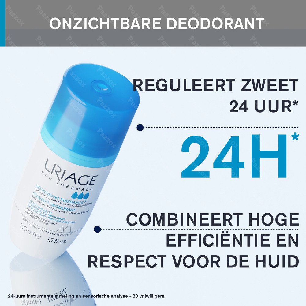 Uriage Power3 Deodorant 24u Roll On 50ml