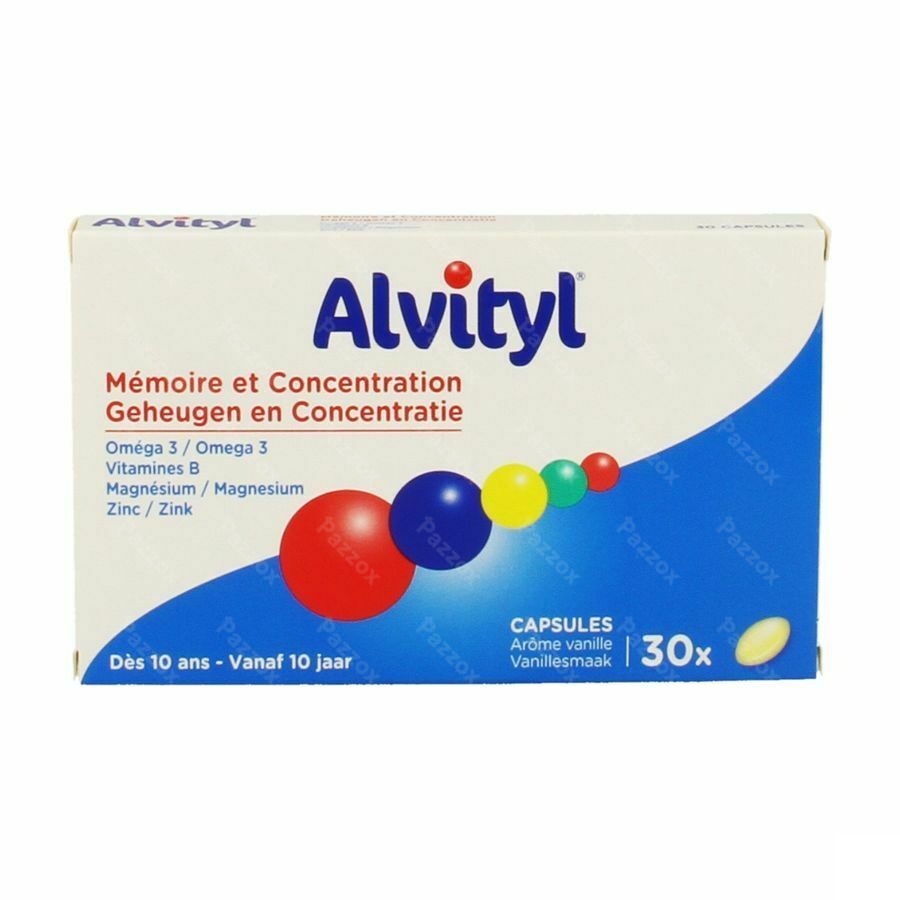 Alvityl Memoire Concentration Caps 30