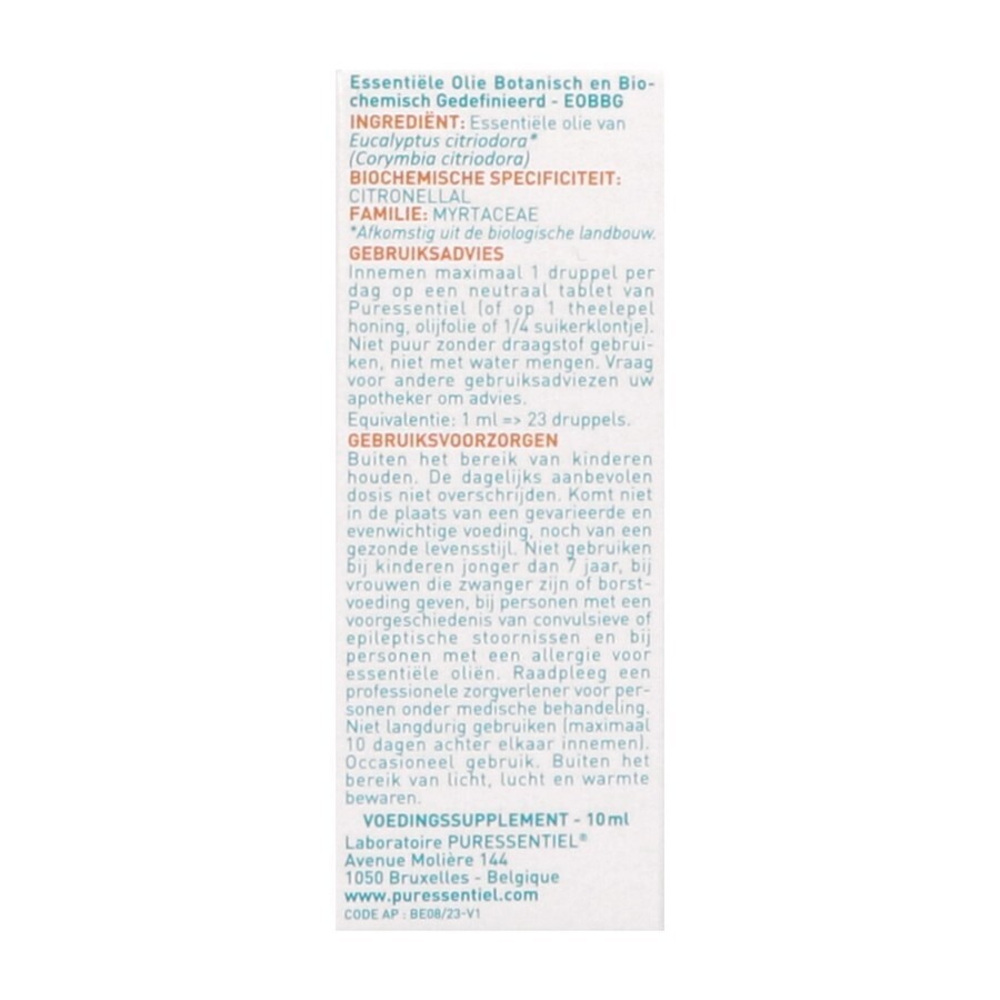 Puressentiel Eo Eucalyptus Citroen Bio 10ml