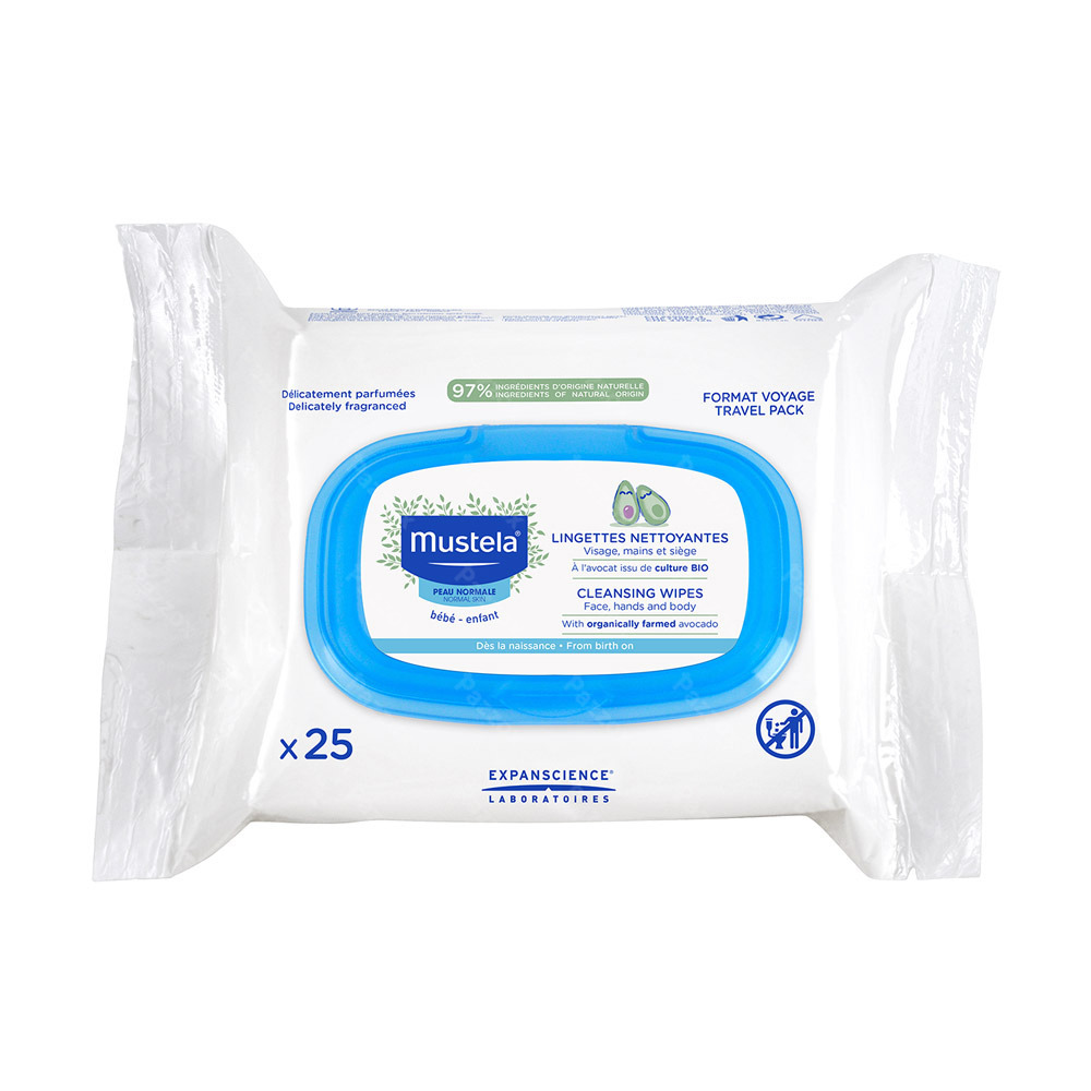 Mustela Lingettes Nettoyantes 25
