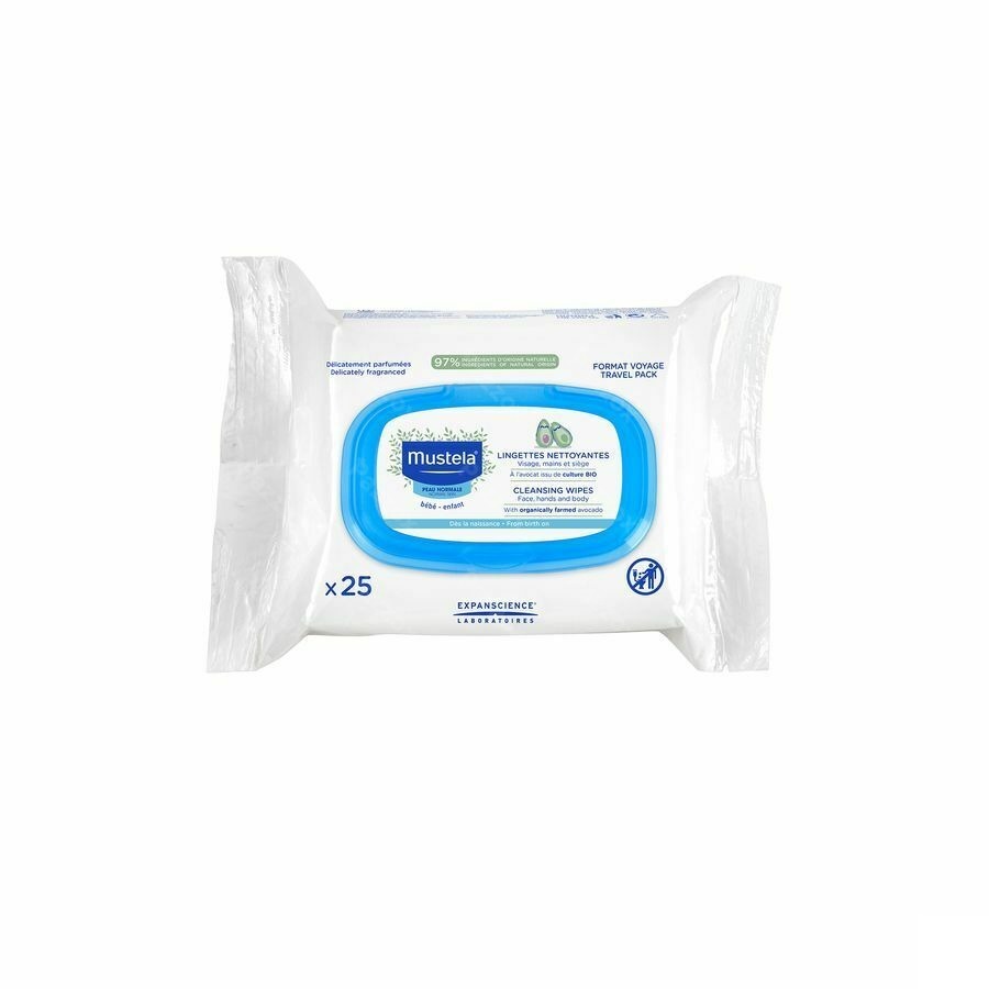 Mustela Lingettes Nettoyantes 25