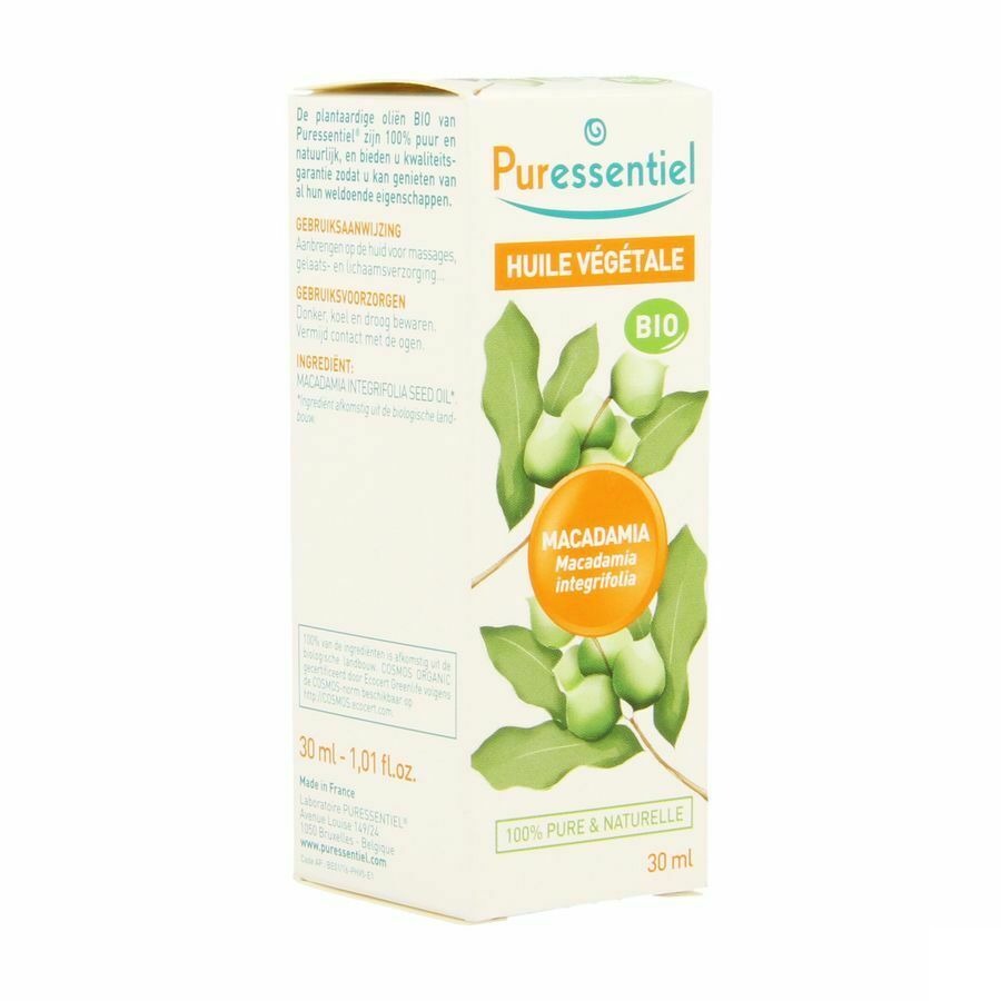 Puressentiel Huile Vegetale Bio Macadamia 30ml