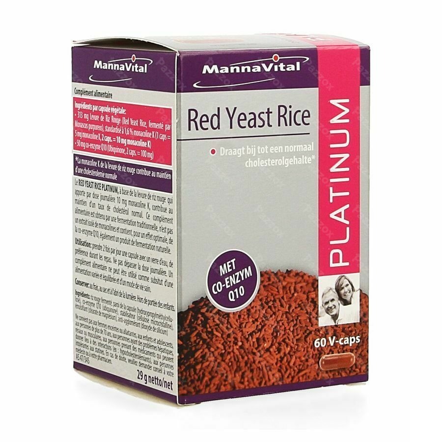 Mannavital Red Yeast Rice Platinium V-caps 60