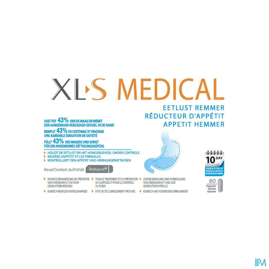 XL-S Medical Eetlustremmer V2 60 Capsules