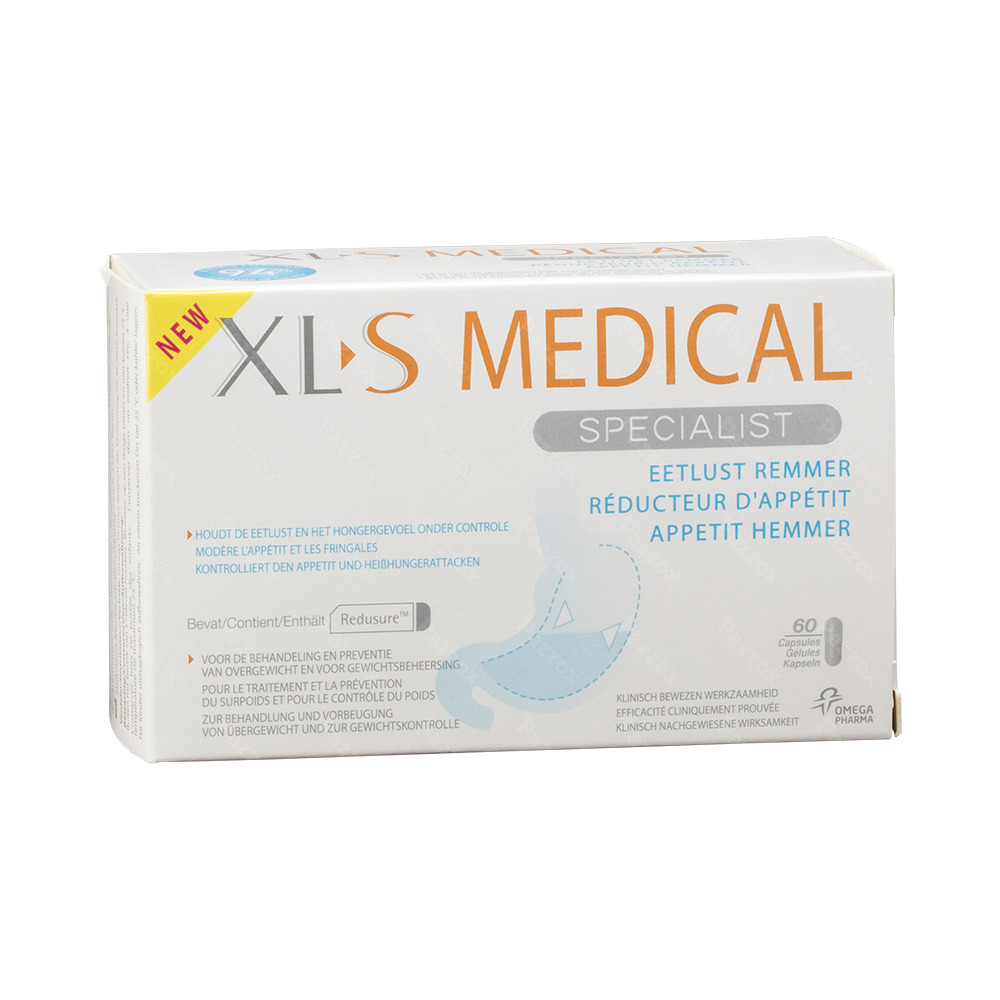 XL-S Medical Eetlustremmer V2 60 Capsules