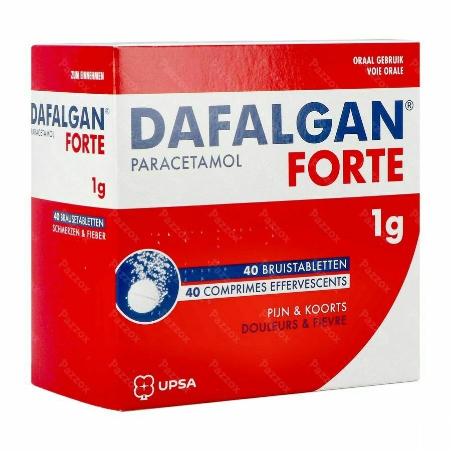 Dafalgan Forte 1g 40 Comprimés Effervescents